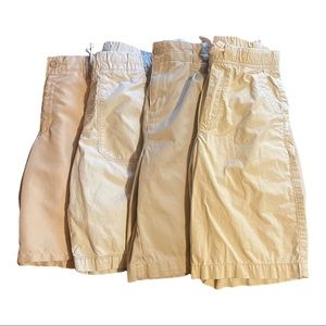 Lot of 4 Pairs of Khaki Shorts Size 12